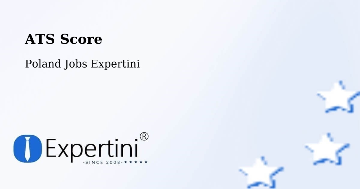 Resume ATS Score & Job Description Match Tool – Łódź - Poland Jobs Expertini