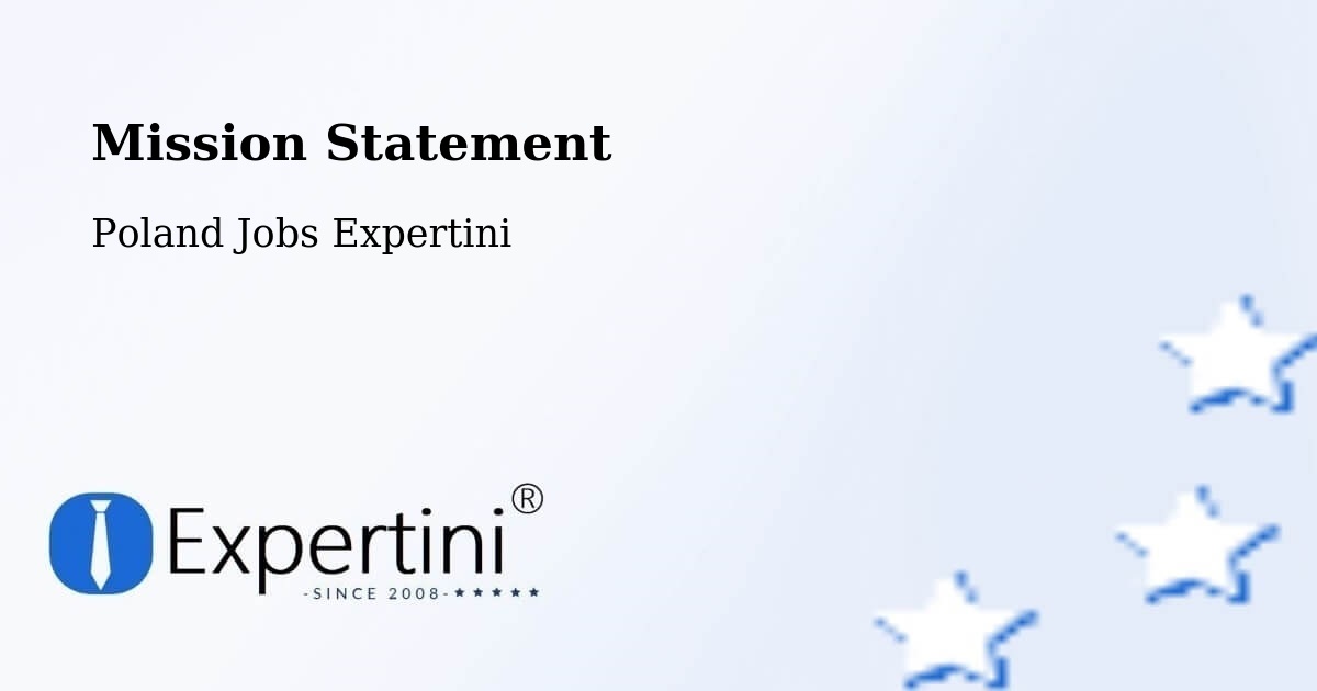 Corporate Mission – Łódź - Poland Jobs Expertini